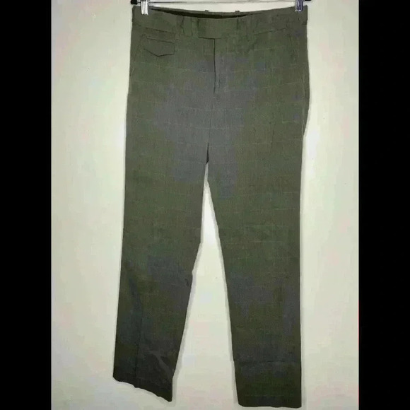 𝅺THEORY Nettoyage A Sec Gray Plaid Pants Slacks - Picture 1 of 9